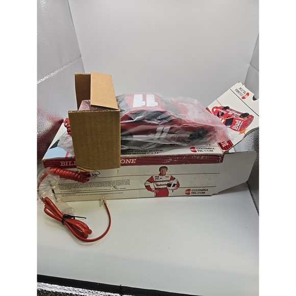 NASCAR Bill Elliott #11 Bud Columbia Tel-Com Corded Telephone Vintage New In Box - Picture 6 of 6